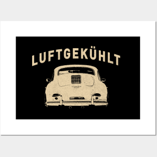 Aircooled Porsche 356 by © Buck Tee Originals Posters and Art